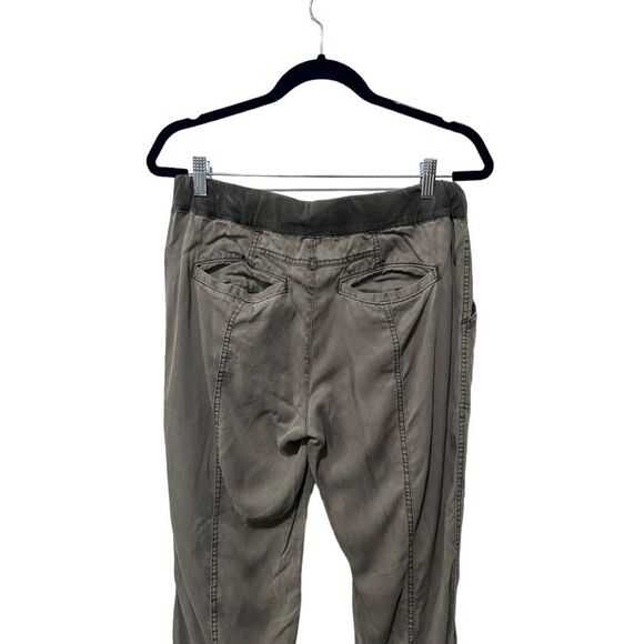 Anthropologie Hei Hei Drawstring Cambray Cargo Ankle Jogger Pants Olive Green S - Picture 8 of 12